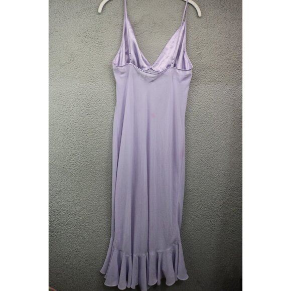 Madison Studio Intimates Purple Embroidered Beaded Slip Dress-Size Large-Fairy - Picture 9 of 12